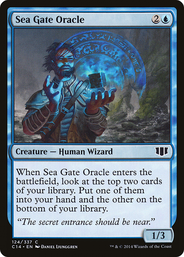 Sea Gate Oracle (C14-124) - Commander 2014 - Premium MTG Single from Wizards of the Coast - Just $0.08! Shop now at Game Crave Tournament Store
