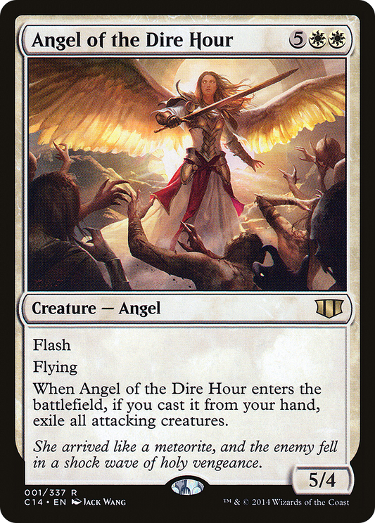 Angel of the Dire Hour (C14-001) - Commander 2014 - Premium MTG Single from Wizards of the Coast - Just $0.45! Shop now at Game Crave Tournament Store