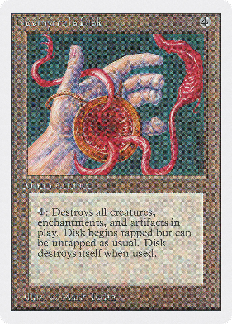 Nevinyrral's Disk (2ED-267) - Unlimited Edition - Premium MTG Single from Wizards of the Coast - Just $36.76! Shop now at Game Crave Tournament Store