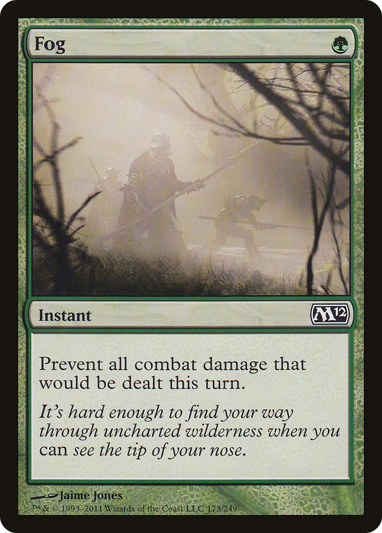 Fog (M12-173) - Magic 2012 Foil - Premium MTG Single from Wizards of the Coast - Just $0.57! Shop now at Game Crave Tournament Store
