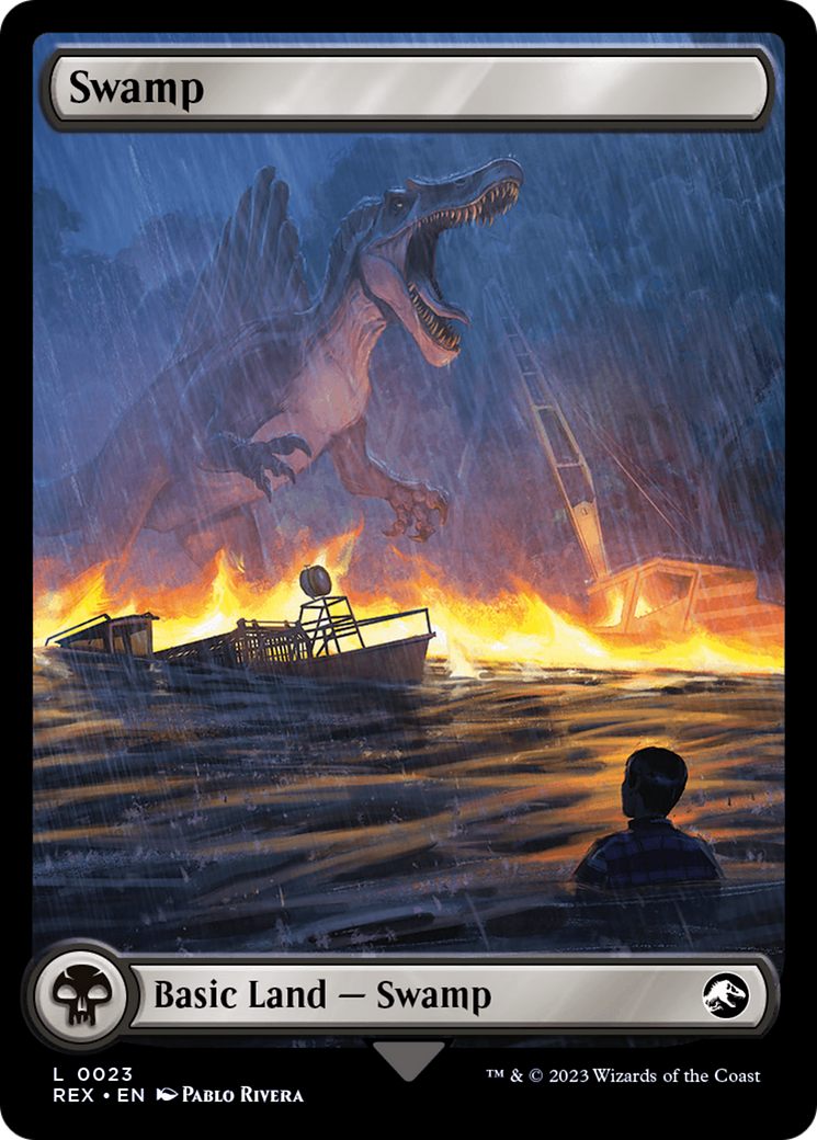 Swamp // Swamp (REX-023) - Jurassic World Collection Foil - Premium MTG Single from Wizards of the Coast - Just $0.76! Shop now at Game Crave Tournament Store