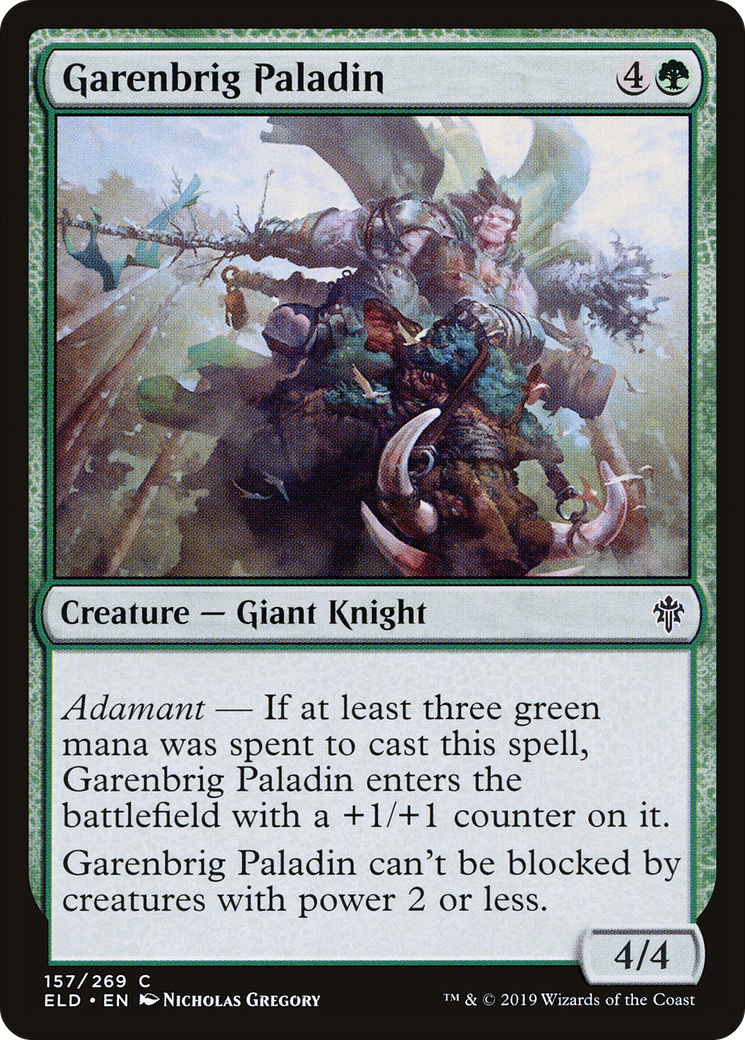 Garenbrig Paladin (ELD-157) - Throne of Eldraine Foil - Premium MTG Single from Wizards of the Coast - Just $0.08! Shop now at Game Crave Tournament Store