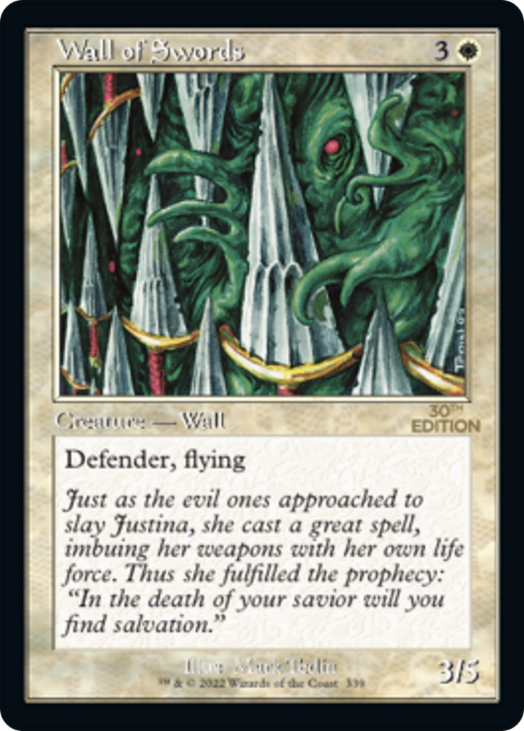 Wall of Swords (30A-339) - 30th Anniversary Edition - Premium MTG Single from Wizards of the Coast - Just $10.92! Shop now at Game Crave Tournament Store