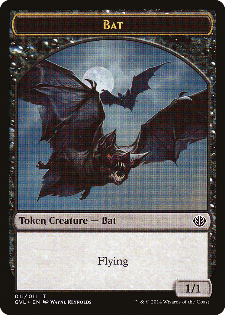 Bat (TGVL-011) - Duel Decks Anthology: Garruk vs. Liliana Tokens - Premium MTG Single from Wizards of the Coast - Just $0.12! Shop now at Game Crave Tournament Store