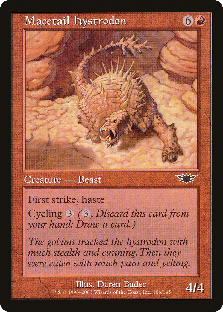 Macetail Hystrodon (LGN-106) - Legions - Premium MTG Single from Wizards of the Coast - Just $0.08! Shop now at Game Crave Tournament Store
