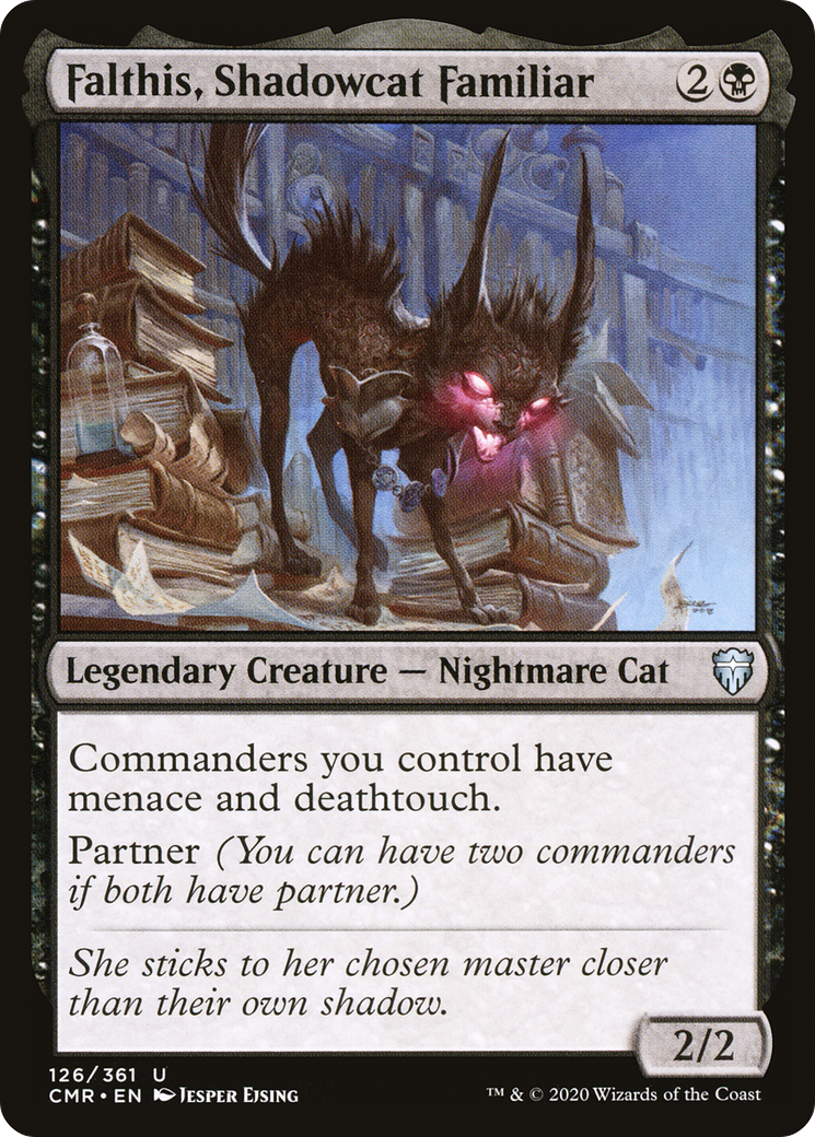 Falthis, Shadowcat Familiar (CMR-126) - Commander Legends Foil - Premium MTG Single from Wizards of the Coast - Just $0.26! Shop now at Game Crave Tournament Store