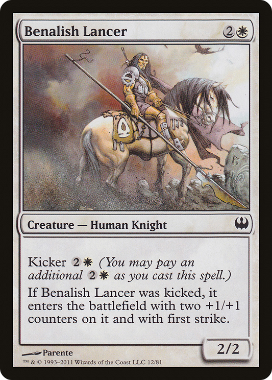 Benalish Lancer (DDG-012) - Duel Decks: Knights vs. Dragons - Premium MTG Single from Wizards of the Coast - Just $0.25! Shop now at Game Crave Tournament Store