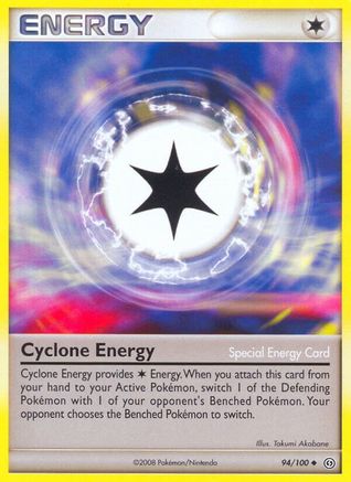 Cyclone Energy 94/100 - Stormfront Reverse Holofoil - Premium Pokemon Single from Nintendo - Just $0.66! Shop now at Game Crave Tournament Store