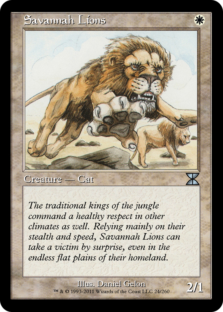 Savannah Lions (ME4-024) - Masters Edition IV Foil - Premium MTG Single from Wizards of the Coast - Just $0! Shop now at Game Crave Tournament Store