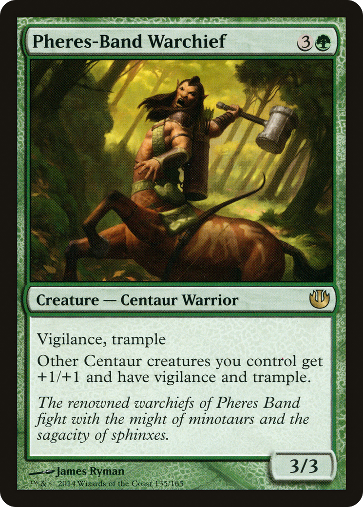 Pheres-Band Warchief (JOU-135) - Journey into Nyx Foil - Premium MTG Single from Wizards of the Coast - Just $0.33! Shop now at Game Crave Tournament Store