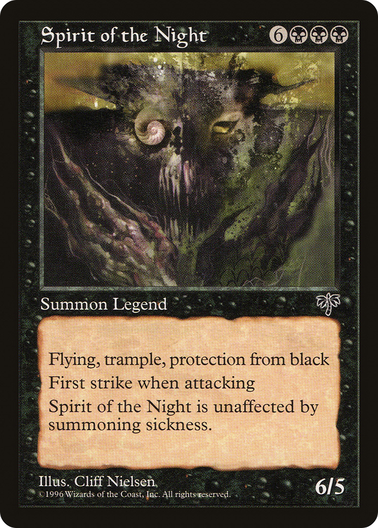 Spirit of the Night (MIR-146) - Mirage - Premium MTG Single from Wizards of the Coast - Just $1.55! Shop now at Game Crave Tournament Store