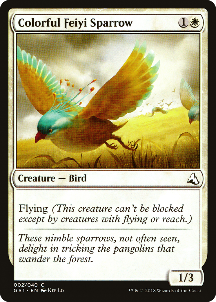 Colorful Feiyi Sparrow (GS1-002) - Global Series Jiang Yanggu & Mu Yanling - Premium MTG Single from Wizards of the Coast - Just $0.25! Shop now at Game Crave Tournament Store