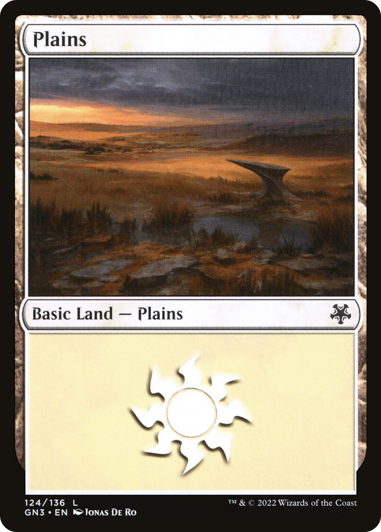 Plains (GN3-124) - Game Night: Free-for-All - Premium MTG Single from Wizards of the Coast - Just $0.08! Shop now at Game Crave Tournament Store