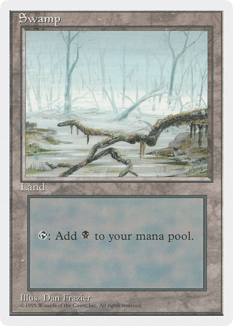 Swamp (4ED-370) - Fourth Edition - Premium MTG Single from Wizards of the Coast - Just $0.47! Shop now at Game Crave Tournament Store