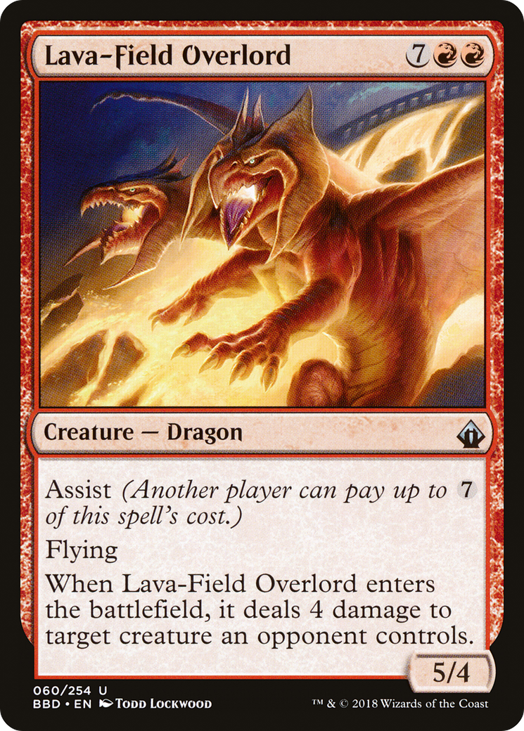 Lava-Field Overlord (BBD-060) - Battlebond - Premium MTG Single from Wizards of the Coast - Just $0.25! Shop now at Game Crave Tournament Store