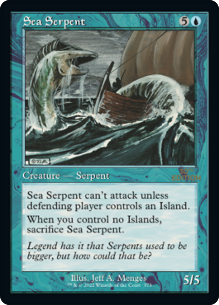 Sea Serpent (30A-373) - 30th Anniversary Edition - Premium MTG Single from Wizards of the Coast - Just $3.60! Shop now at Game Crave Tournament Store