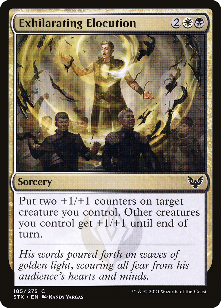 Exhilarating Elocution (STX-185) - Strixhaven: School of Mages - Premium MTG Single from Wizards of the Coast - Just $0.25! Shop now at Game Crave Tournament Store