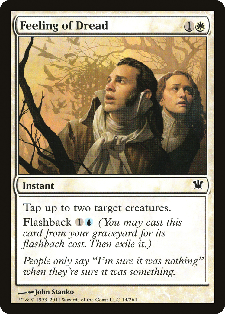 Feeling of Dread (ISD-014) - Innistrad Foil - Premium MTG Single from Wizards of the Coast - Just $0.45! Shop now at Game Crave Tournament Store