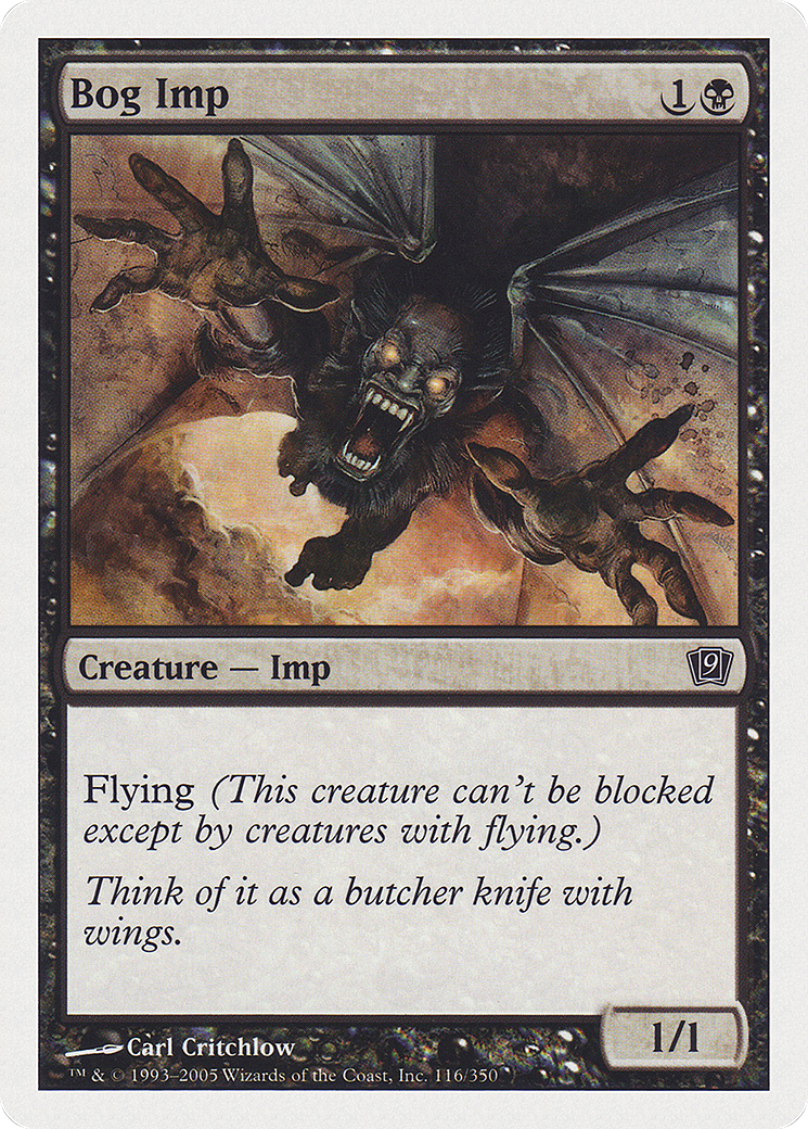 Bog Imp (9ED-116) - Ninth Edition - Premium MTG Single from Wizards of the Coast - Just $0.25! Shop now at Game Crave Tournament Store
