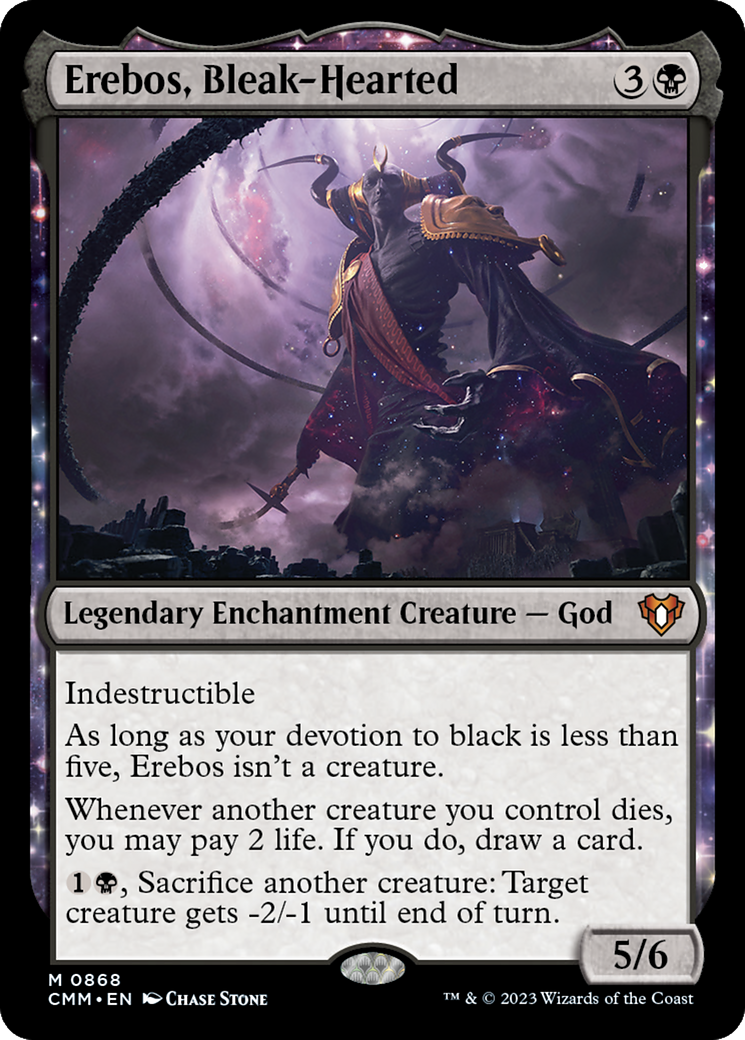 Erebos, Bleak-Hearted (CMM-868) - Commander Masters - Premium MTG Single from Wizards of the Coast - Just $0.29! Shop now at Game Crave Tournament Store