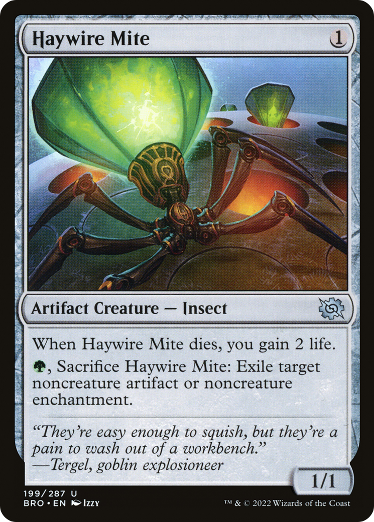 Haywire Mite (BRO-199) - The Brothers' War - Premium MTG Single from Wizards of the Coast - Just $0.18! Shop now at Game Crave Tournament Store
