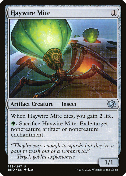 Haywire Mite (BRO-199) - The Brothers' War - Premium MTG Single from Wizards of the Coast - Just $0.18! Shop now at Game Crave Tournament Store