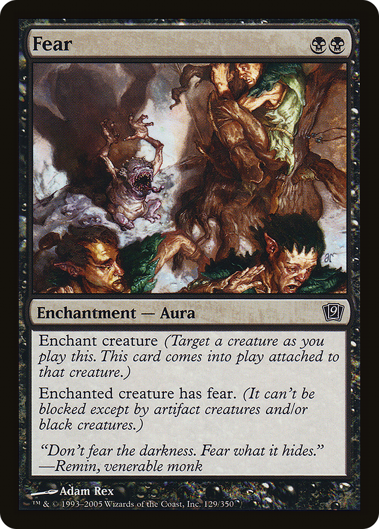 Fear (9ED-129★) - Ninth Edition Foil - Premium MTG Single from Wizards of the Coast - Just $0.10! Shop now at Game Crave Tournament Store