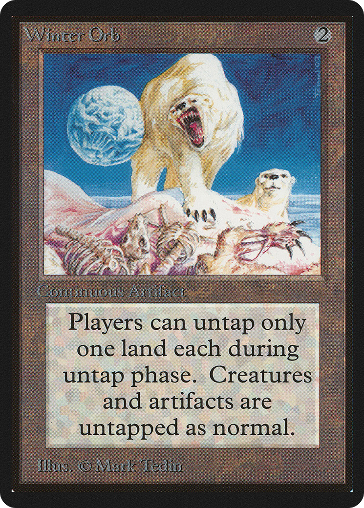 Winter Orb (LEB-276) - Limited Edition Beta - Premium MTG Single from Wizards of the Coast - Just $208.56! Shop now at Game Crave Tournament Store