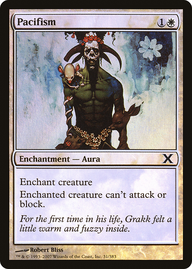 Pacifism (10E-31★) - Tenth Edition Foil - Premium MTG Single from Wizards of the Coast - Just $0.13! Shop now at Game Crave Tournament Store