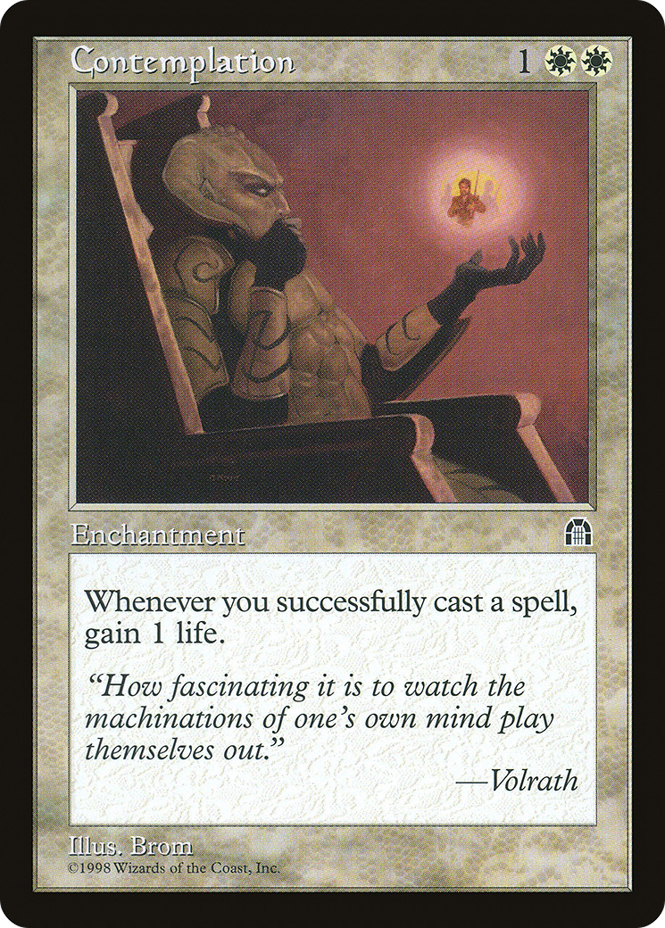 Contemplation (STH-004) - Stronghold - Premium MTG Single from Wizards of the Coast - Just $0.25! Shop now at Game Crave Tournament Store