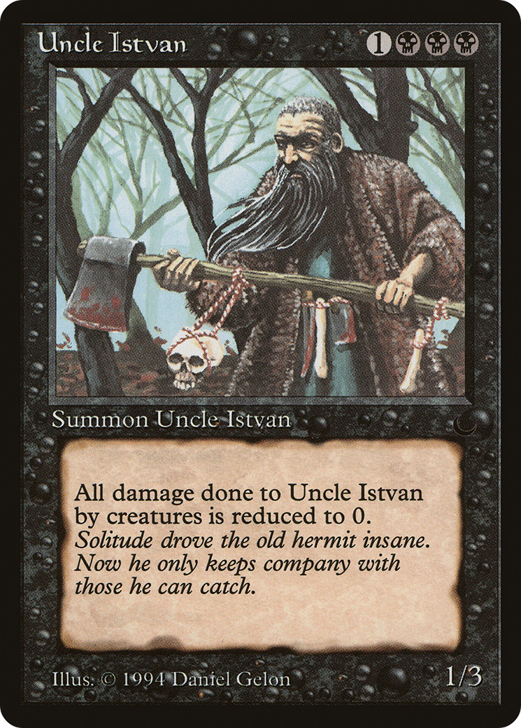 Uncle Istvan (DRK-054) - The Dark - Premium MTG Single from Wizards of the Coast - Just $0.46! Shop now at Game Crave Tournament Store