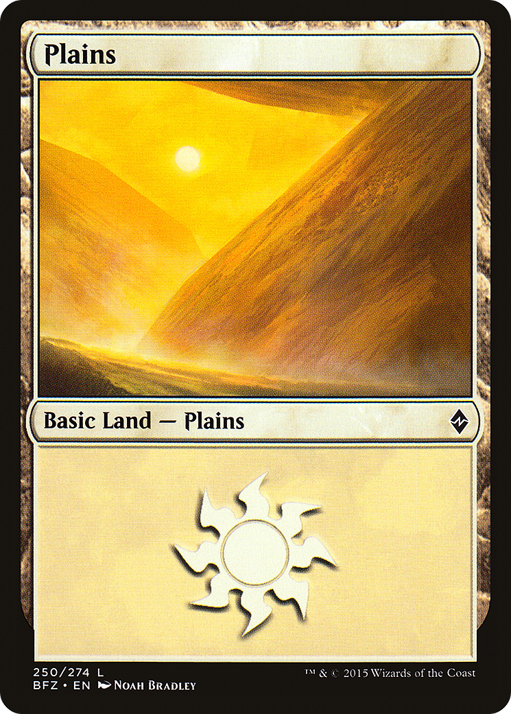 Plains (BFZ-250A) - Battle for Zendikar - Premium MTG Single from Wizards of the Coast - Just $0.25! Shop now at Game Crave Tournament Store