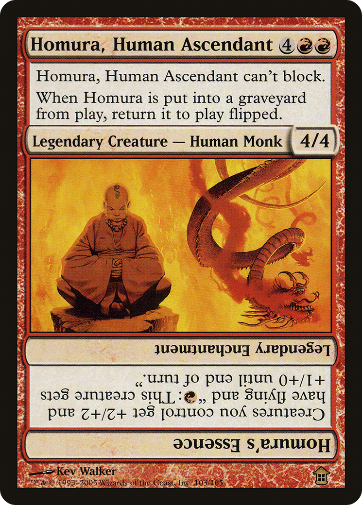 Homura, Human Ascendant // Homura's Essence (SOK-103) - Saviors of Kamigawa Foil - Premium MTG Single from Wizards of the Coast - Just $4.51! Shop now at Game Crave Tournament Store