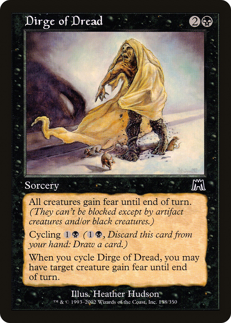 Dirge of Dread (ONS-138) - Onslaught Foil - Premium MTG Single from Wizards of the Coast - Just $0.16! Shop now at Game Crave Tournament Store