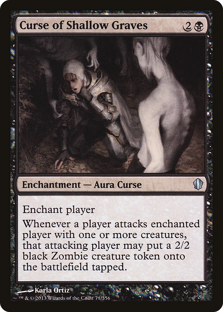 Curse of Shallow Graves (C13-071) - Commander 2013 - Premium MTG Single from Wizards of the Coast - Just $0.46! Shop now at Game Crave Tournament Store