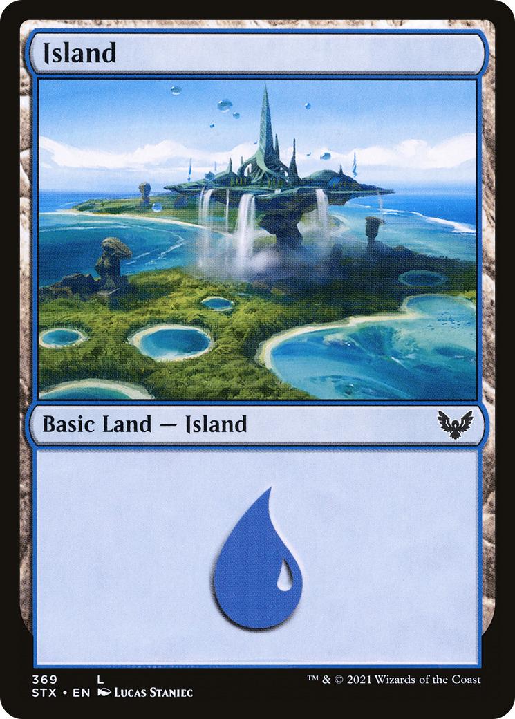 Island (STX-369) - Strixhaven: School of Mages Foil - Premium MTG Single from Wizards of the Coast - Just $0.08! Shop now at Game Crave Tournament Store