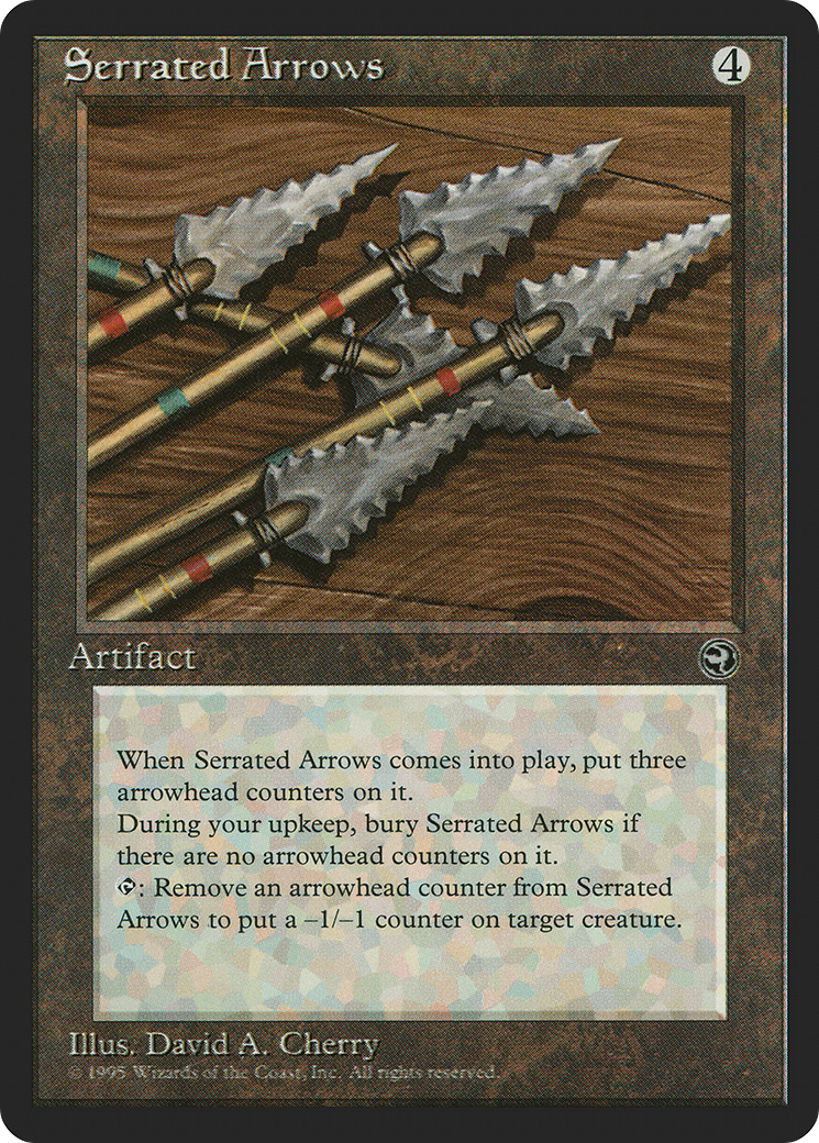 Serrated Arrows (HML-110) - Homelands - Premium MTG Single from Wizards of the Coast - Just $0.37! Shop now at Game Crave Tournament Store