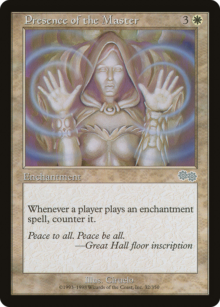 Presence of the Master (USG-032) - Urza's Saga - Premium MTG Single from Wizards of the Coast - Just $0.26! Shop now at Game Crave Tournament Store