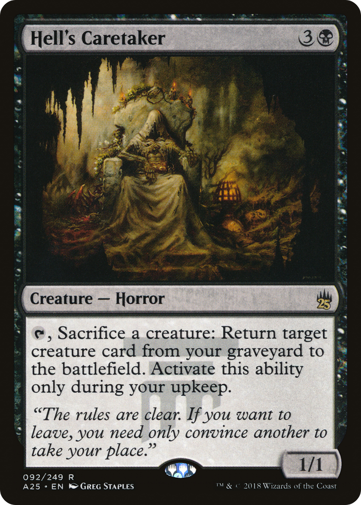 Hell's Caretaker (A25-092) - Masters 25 - Premium MTG Single from Wizards of the Coast - Just $2.29! Shop now at Game Crave Tournament Store
