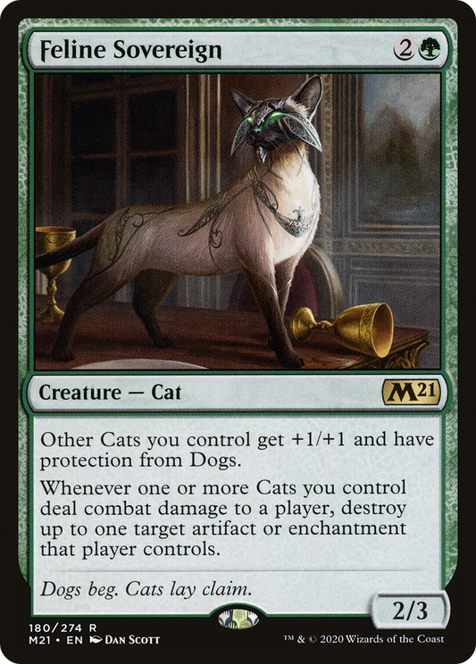 Feline Sovereign (M21-180) - Core Set 2021 - Premium MTG Single from Wizards of the Coast - Just $0.39! Shop now at Game Crave Tournament Store