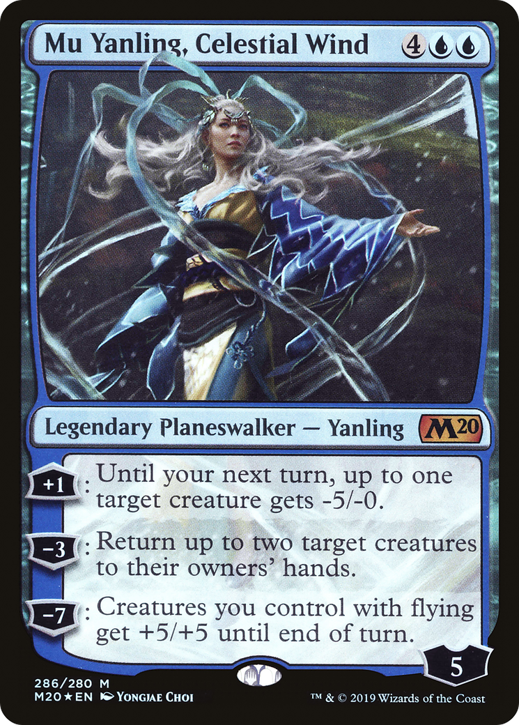 Mu Yanling, Celestial Wind (M20-286) - Core Set 2020 Foil - Premium MTG Single from Wizards of the Coast - Just $0.25! Shop now at Game Crave Tournament Store