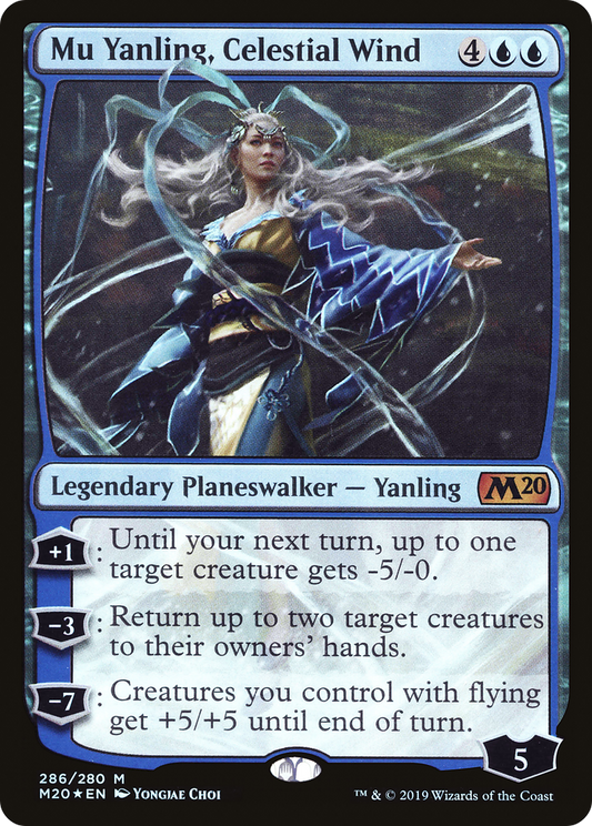 Mu Yanling, Celestial Wind (M20-286) - Core Set 2020 Foil - Premium MTG Single from Wizards of the Coast - Just $0.25! Shop now at Game Crave Tournament Store