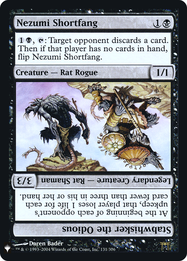 Nezumi Shortfang // Stabwhisker the Odious (FMB1-040) - Mystery Booster Retail Edition Foils Foil - Premium MTG Single from Wizards of the Coast - Just $0.42! Shop now at Game Crave Tournament Store