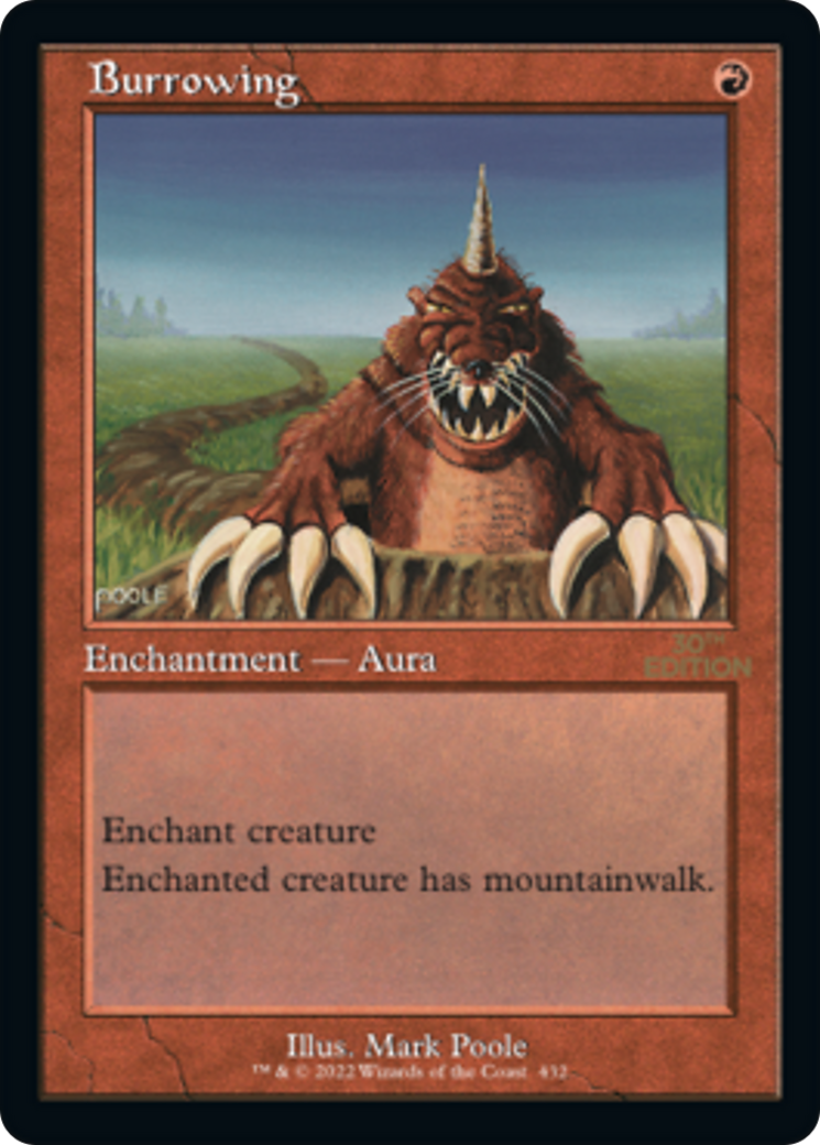 Burrowing (30A-432) - 30th Anniversary Edition - Premium MTG Single from Wizards of the Coast - Just $4.80! Shop now at Game Crave Tournament Store