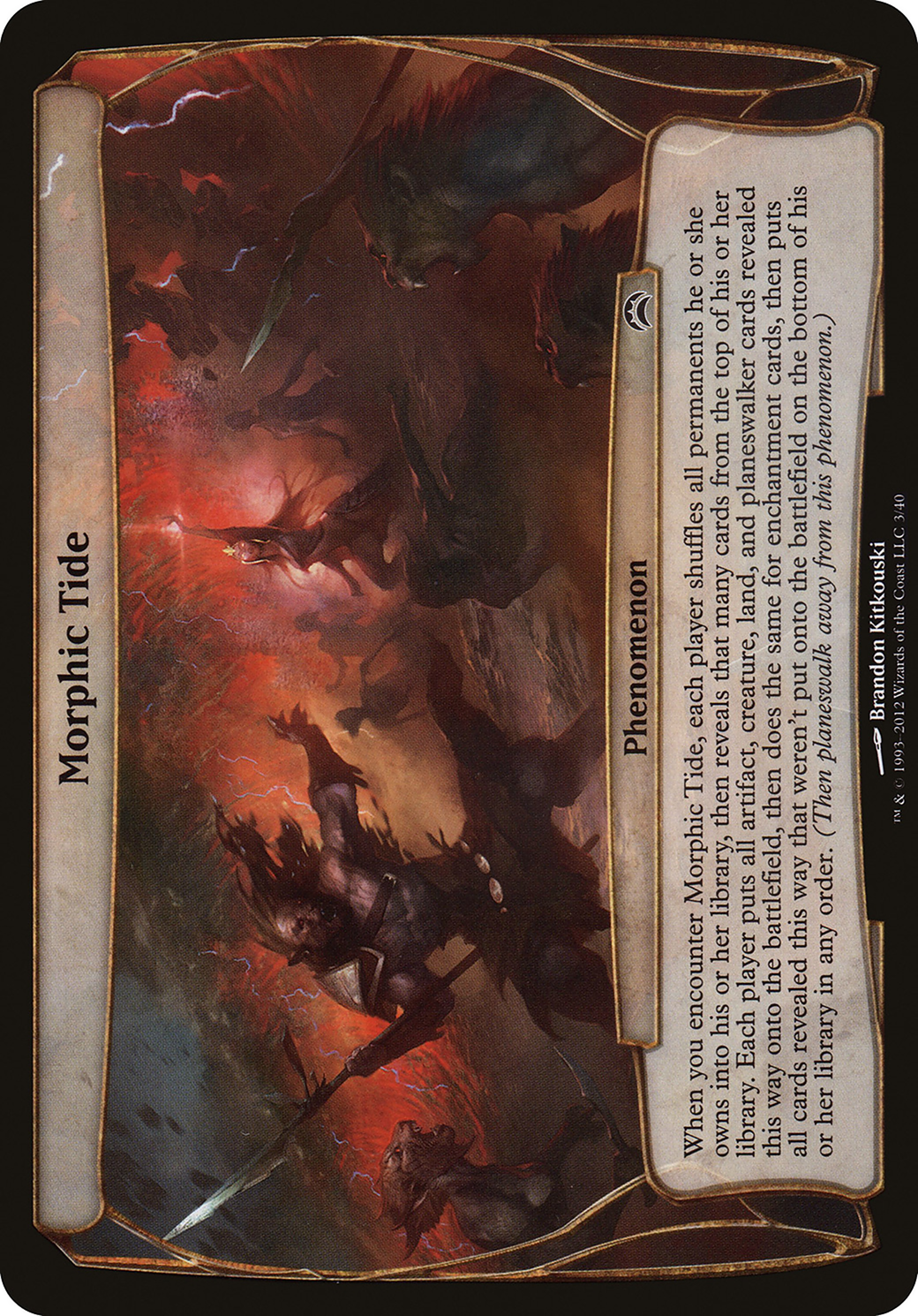 Morphic Tide (OPC2-003) - Planechase 2012 Planes - Premium MTG Single from Wizards of the Coast - Just $4.05! Shop now at Game Crave Tournament Store