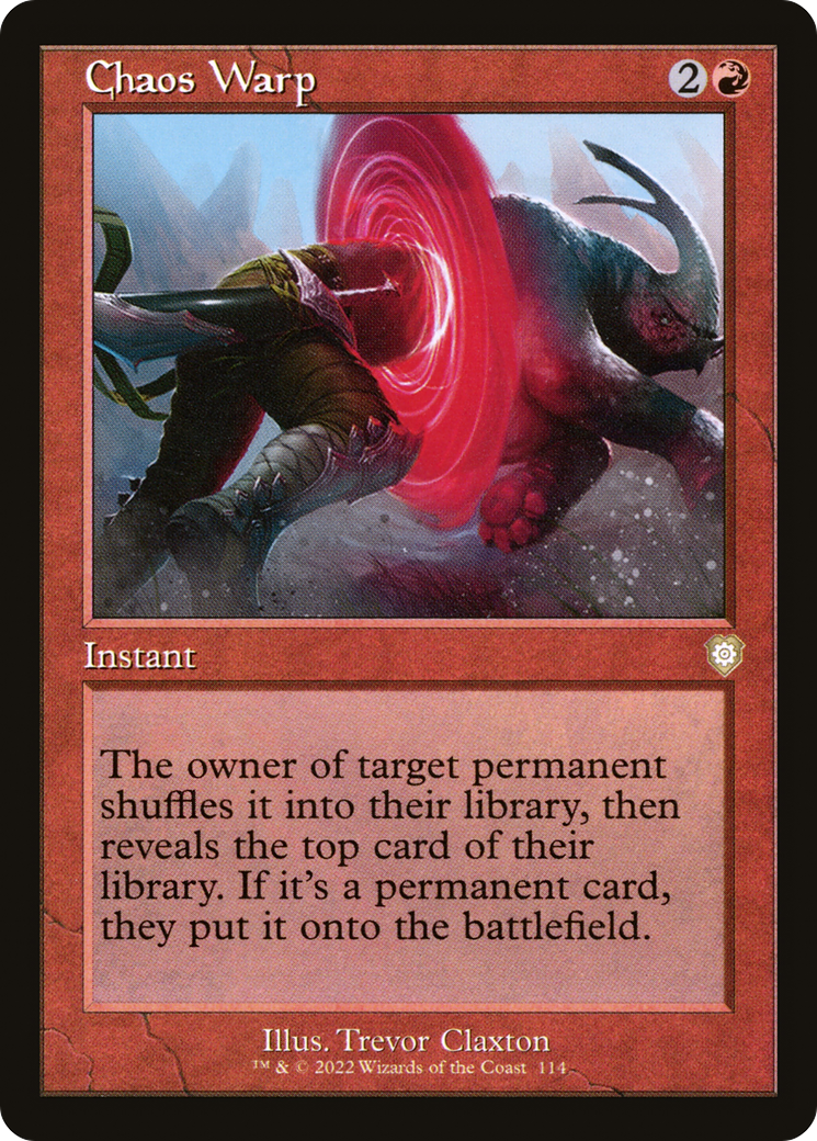 Chaos Warp (BRC-114) - The Brothers' War Commander - Premium MTG Single from Wizards of the Coast - Just $0.13! Shop now at Game Crave Tournament Store