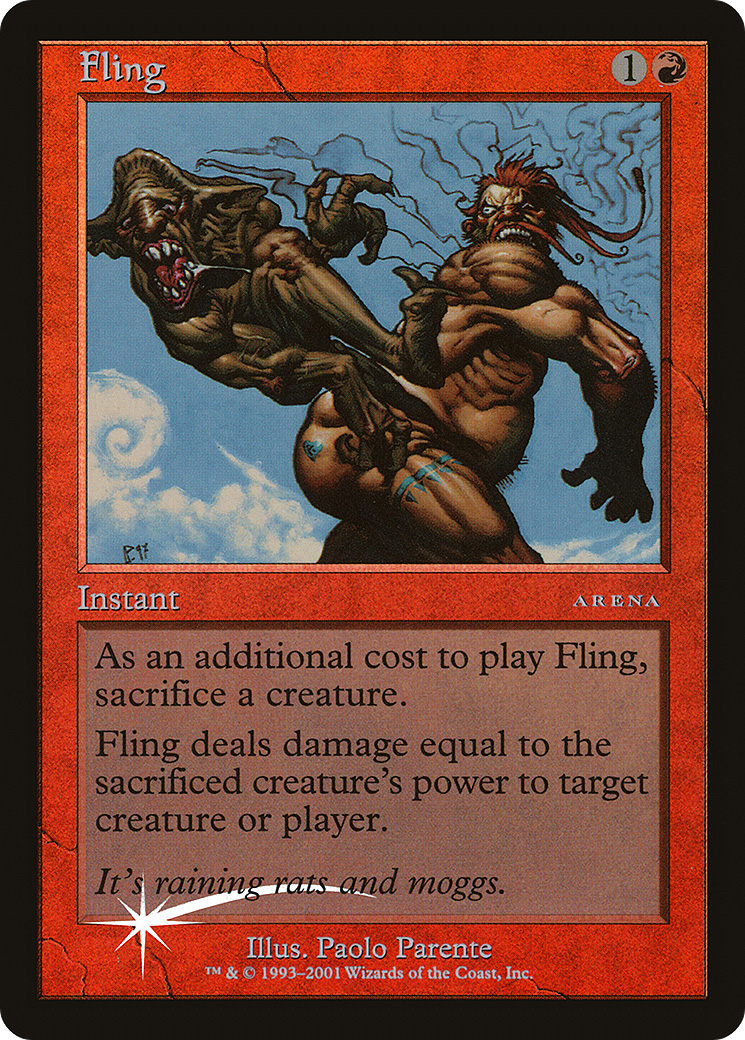 Fling (PAL01-006) - Arena League 2001 Foil - Premium MTG Single from Wizards of the Coast - Just $5.11! Shop now at Game Crave Tournament Store