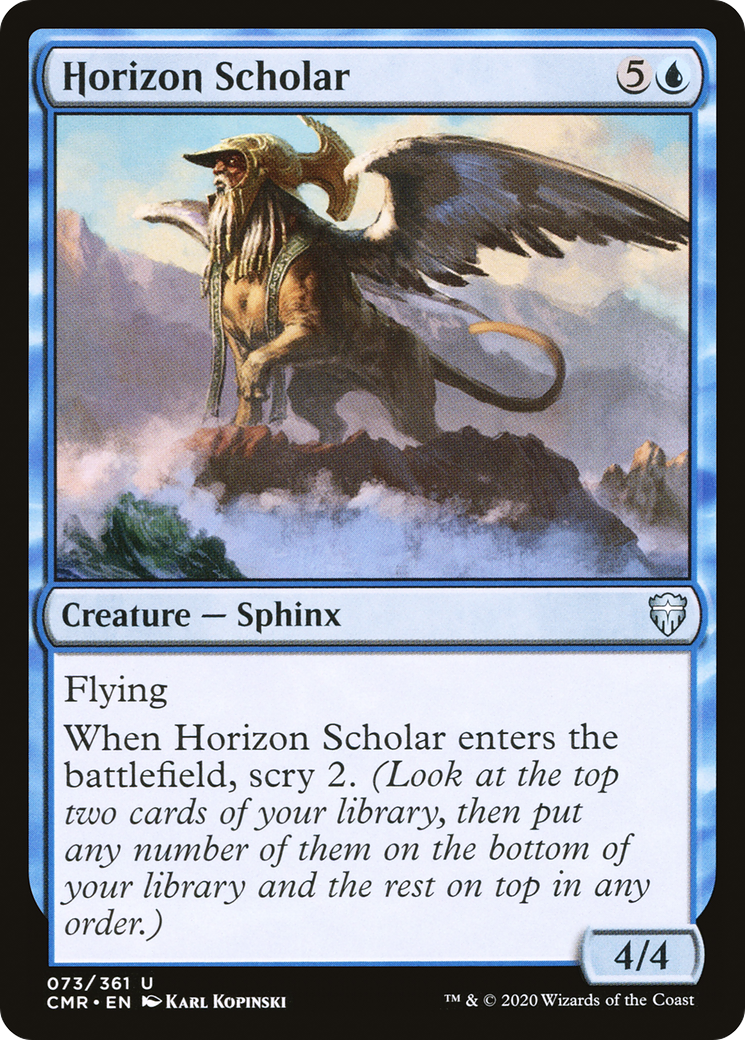 Horizon Scholar (CMR-073) - Commander Legends - Premium MTG Single from Wizards of the Coast - Just $0.08! Shop now at Game Crave Tournament Store