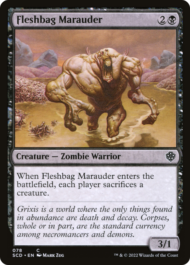 Fleshbag Marauder (SCD-078) - Starter Commander Decks - Premium MTG Single from Wizards of the Coast - Just $0.25! Shop now at Game Crave Tournament Store