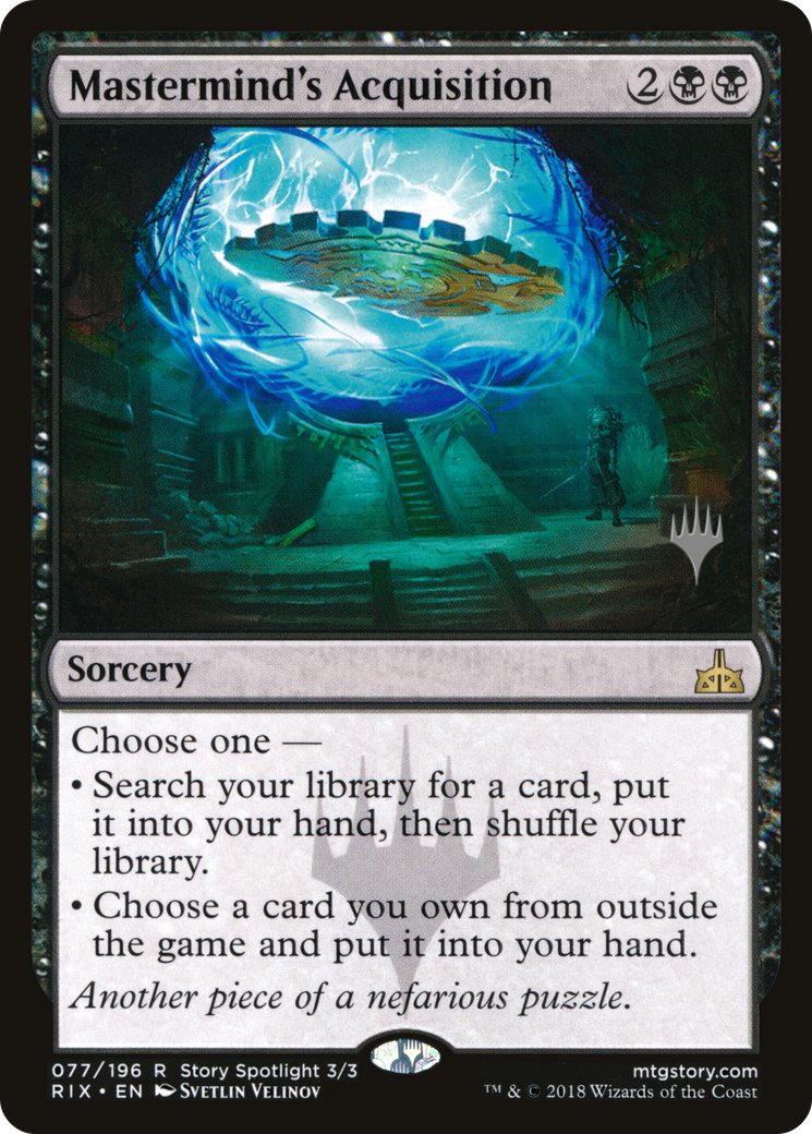 Mastermind's Acquisition (PRIX-77P) - Rivals of Ixalan Promos Foil - Premium MTG Single from Wizards of the Coast - Just $0.84! Shop now at Game Crave Tournament Store